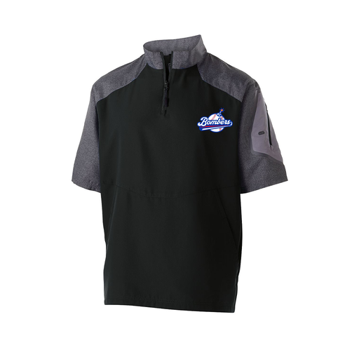 [229545.H05.XS-LOGO2] Men's Raider SS Pullover (Adult XS, Black, Logo 2)