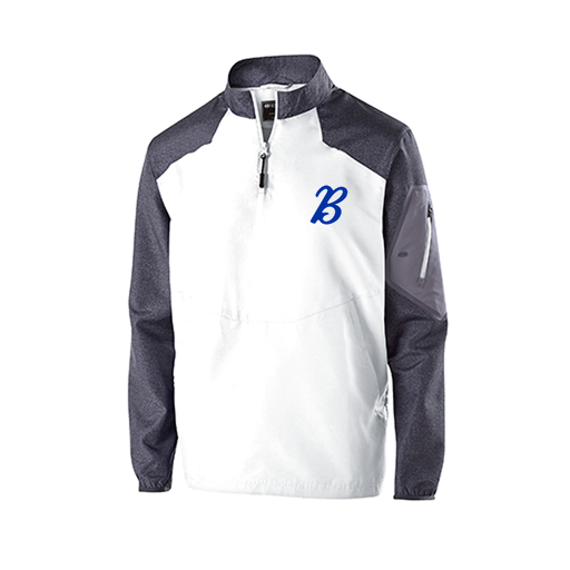 [229155.H04.XS-LOGO3] Men's Raider LS Pullover (Adult XS, White, Logo 3)