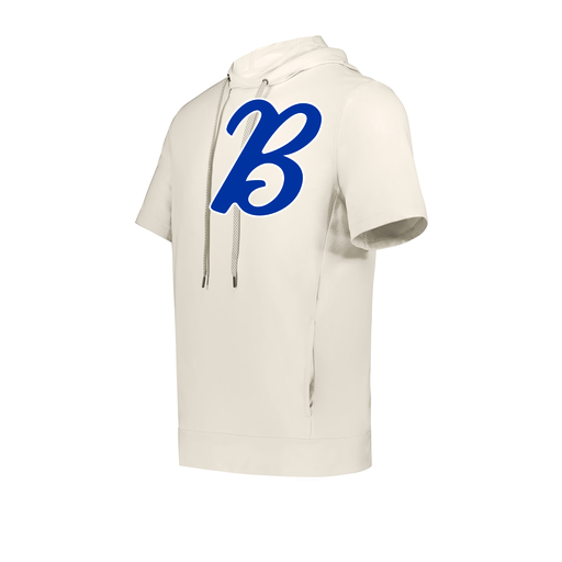 [222505.907.S-LOGO3] Men's Venturs Soft Knit Short Sleeve Hoodie (Adult S, White, Logo 3)