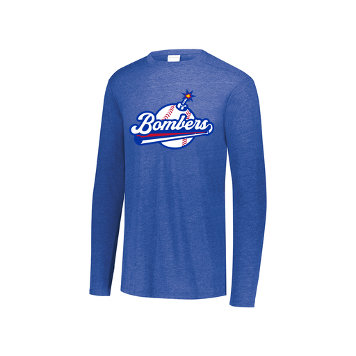 [3076.U55.S-LOGO2] Youth LS Ultra-blend T-Shirt (Youth S, Royal, Logo 2)