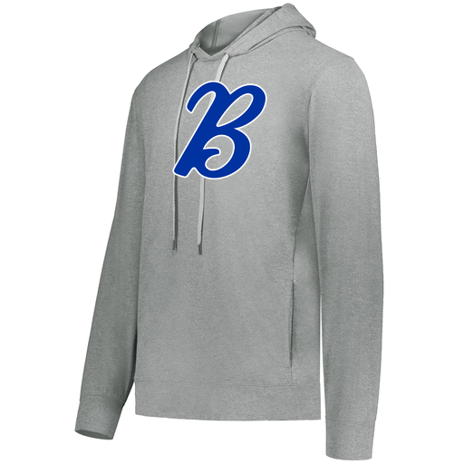 [222698.013.S-LOGO3] YOUTH VENTURA THIN KNIT HOODIE (Youth S, Silver, Logo 3)
