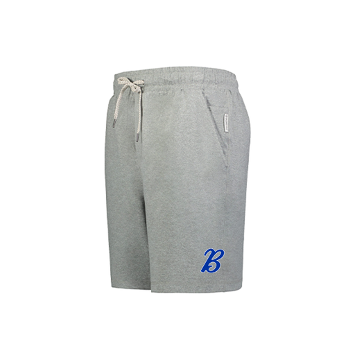 [223604.013.S-LOGO3] YOUTH Ventura Soft Knit SHORTS (Youth S, Silver, Logo 3)