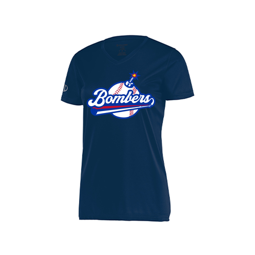 [222820.065.S-LOGO2] Ladies Movement Dri Fit Shirt (Female Adult S, Navy, Logo 2)