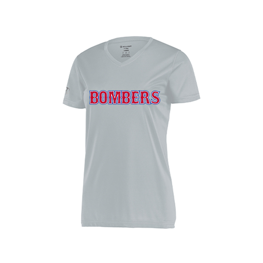 [222820.099.S-LOGO1] Ladies Movement Dri Fit Shirt (Female Adult S, Silver, Logo 1)
