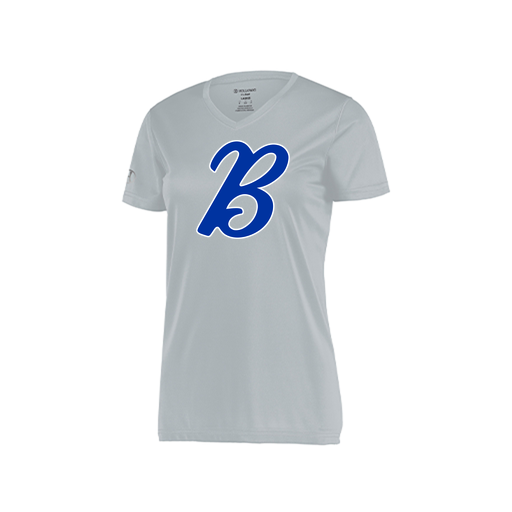 [222820.099.S-LOGO3] Ladies Movement Dri Fit Shirt (Female Adult S, Silver, Logo 3)